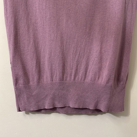 LOFT Sleeveless Knit Lilac Purple Sweater M - Picture 3 of 8